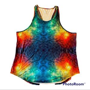 Rainbow color wheel palette modern tank top